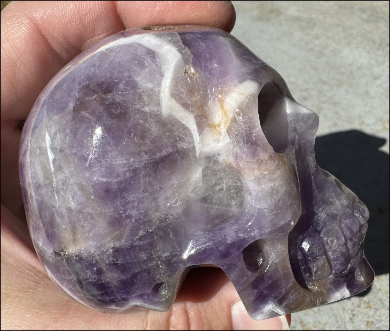 XL Synergy 7 / "Melody's Stone" CRYSTAL SKULL - Healing work, Balance Chakras