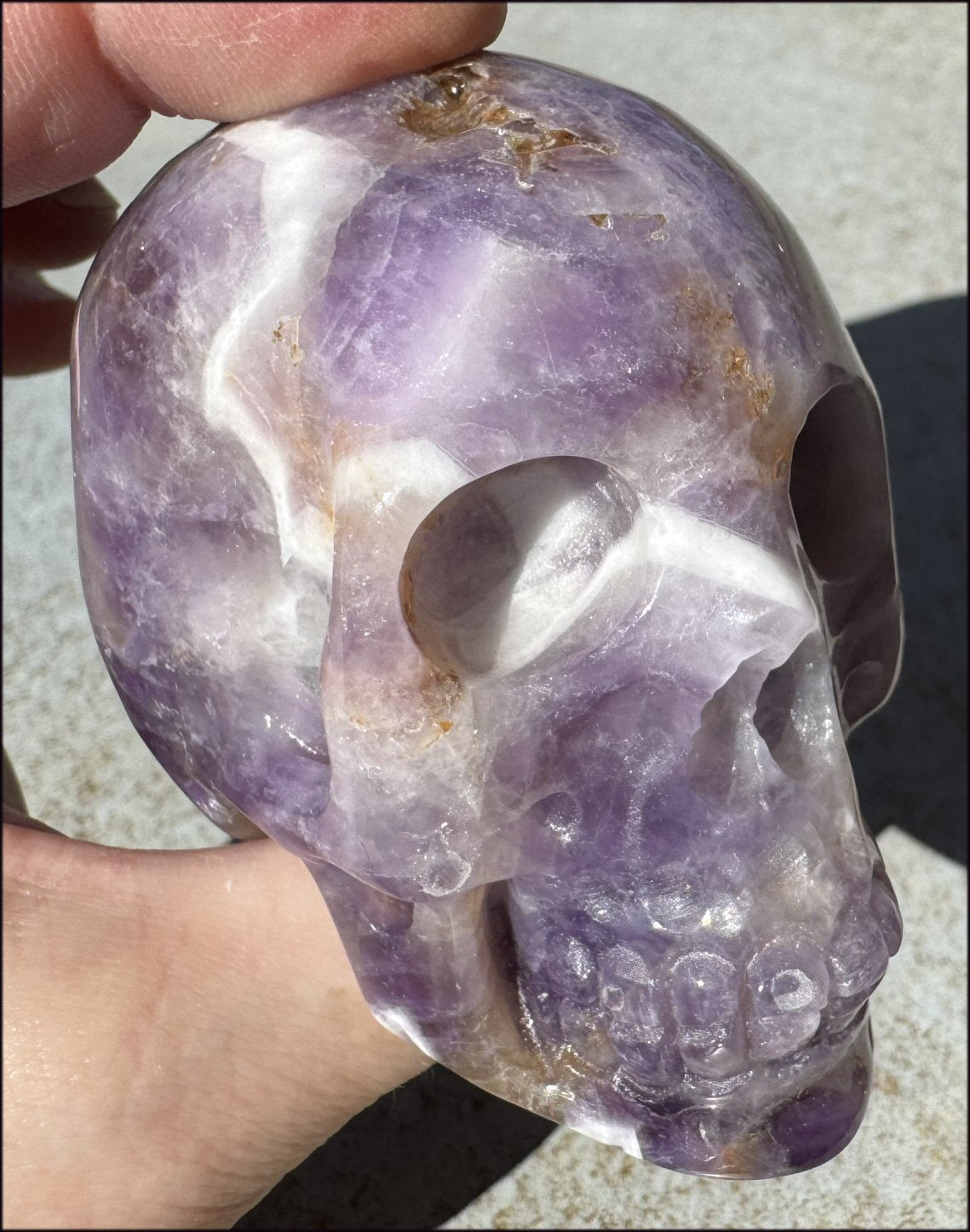 XL Synergy 7 / "Melody's Stone" CRYSTAL SKULL - Healing work, Balance Chakras