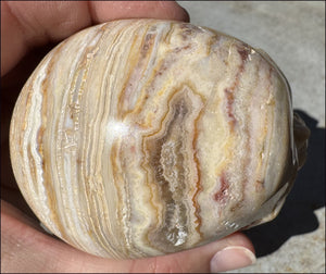 XL Crazy Lace Agate Crystal Skull - Laughter, Balance