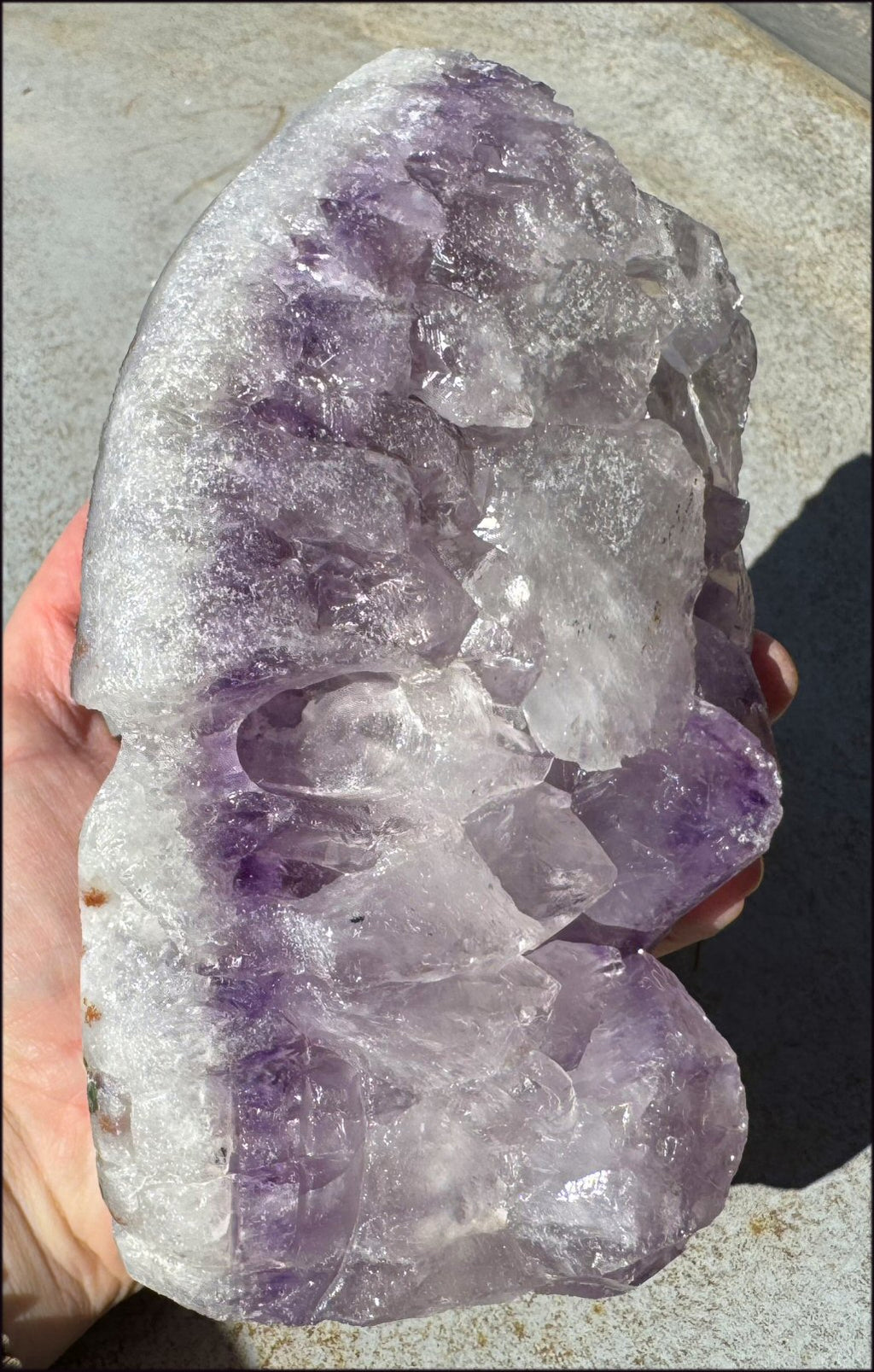 Amethyst GEODE Spirit Guardian Crystal Skull - Divine Guidance - 3.5lbs+