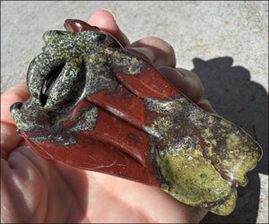 Dragon's Blood Jasper DRAGON Crystal Skull - Intuition, Growth