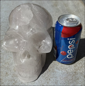 ~Super Sale!~ LifeSize Himalayan Quartz CRYSTAL SKULL with Portal Formation, Vugs, Organic matrix