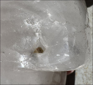 ~Super Sale!~ LifeSize Himalayan Quartz CRYSTAL SKULL with Portal Formation, Vugs, Organic matrix