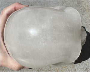 ~Super Sale~ LifeSize Himalayan Quartz Crystal Skull with Chlorite inclusions