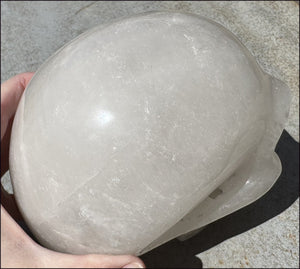 ~Super Sale~ LifeSize Himalayan Quartz Crystal Skull with Chlorite inclusions