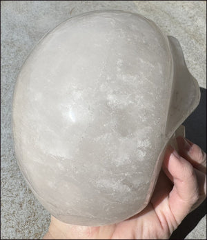 ~Super Sale~ LifeSize Himalayan Quartz Crystal Skull with Chlorite inclusions