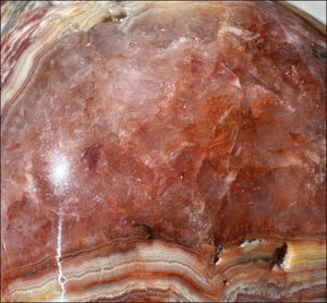 ~Super Sale~ LifeSize RED Crazy Lace Agate Crystal Skull - Laughter, Divination - 15lbs+