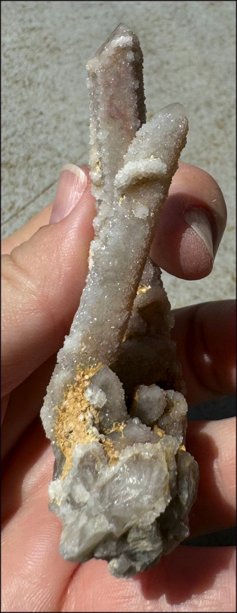 ~Old Stock~ Spirit Quartz Crystal Cluster with Amethyst - with Synergy 20+ yrs