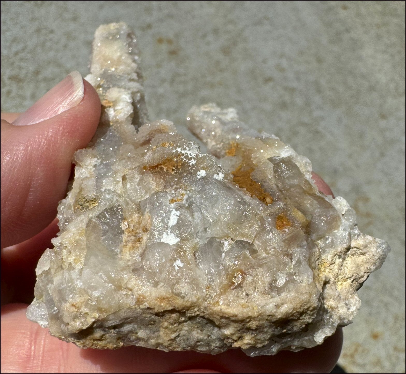 ~Old Stock~ Spirit Quartz Crystal Cluster with Amethyst - with Synergy 20+ yrs