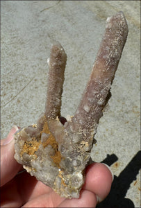 ~Old Stock~ Spirit Quartz Crystal Cluster with Amethyst - with Synergy 20+ yrs