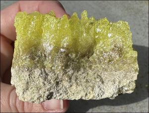 Natural SULFUR Crystal Cluster Specimen - Enhance creativity, Remove negativity