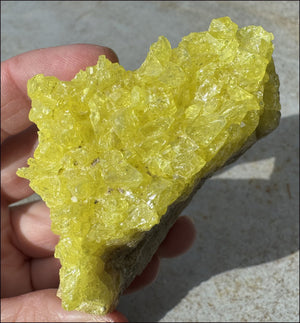 Natural SULFUR Crystal Cluster Specimen - Enhance creativity, Remove negativity