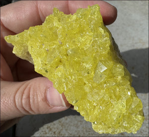 Natural SULFUR Crystal Cluster Specimen - Enhance creativity, Remove negativity