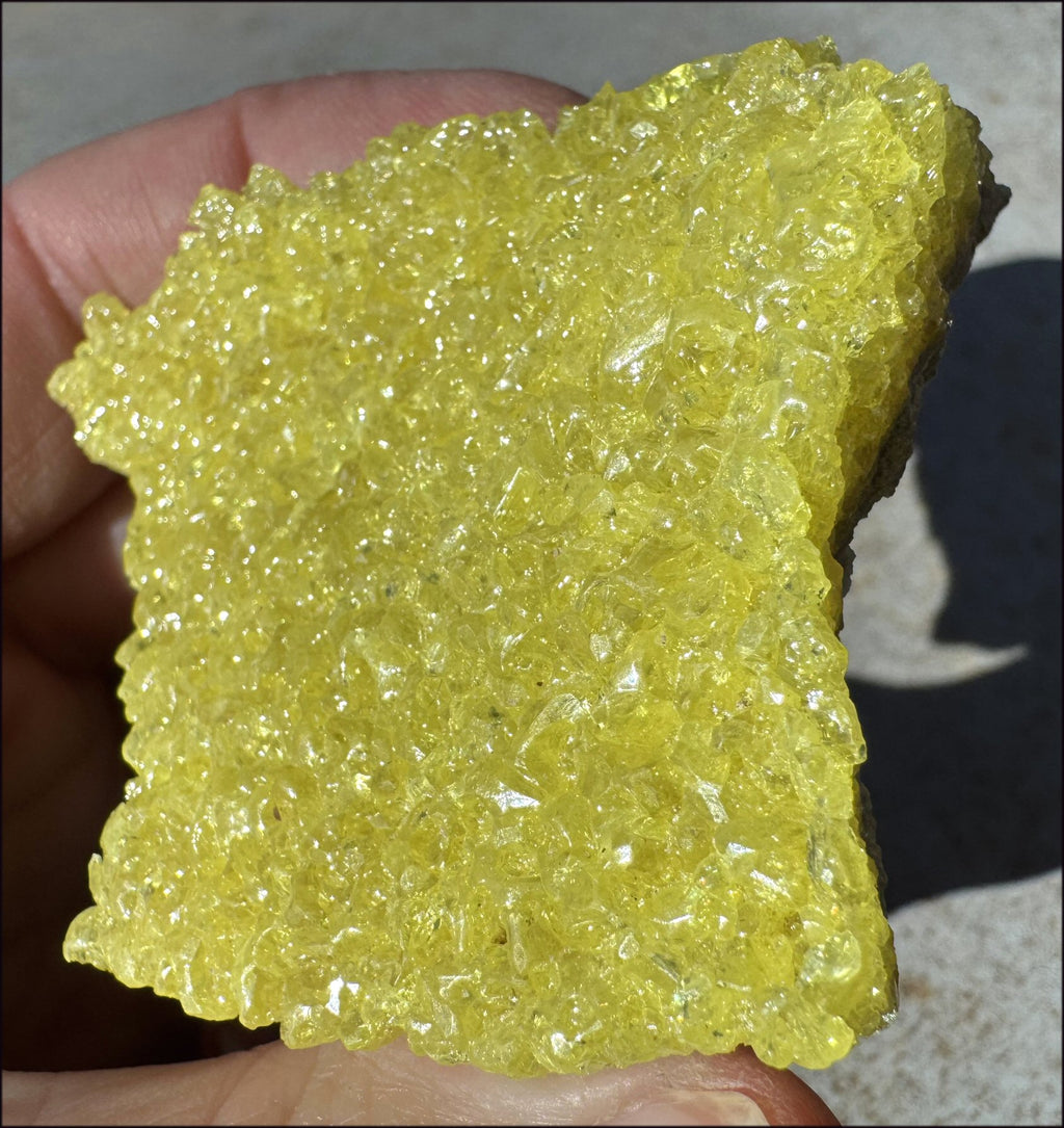 Natural SULFUR Crystal Cluster Specimen - Enhance creativity, Remove negativity