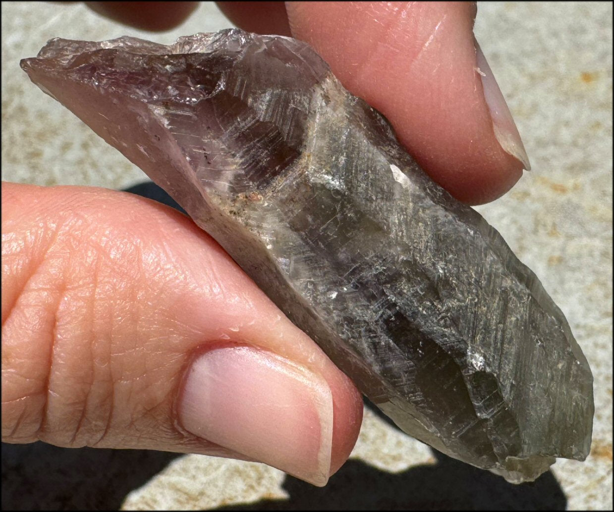 ~RARE~ Old Stock Natural Thunder Bay GREEN AMETHYST Crystal - with Synergy 20+yrs