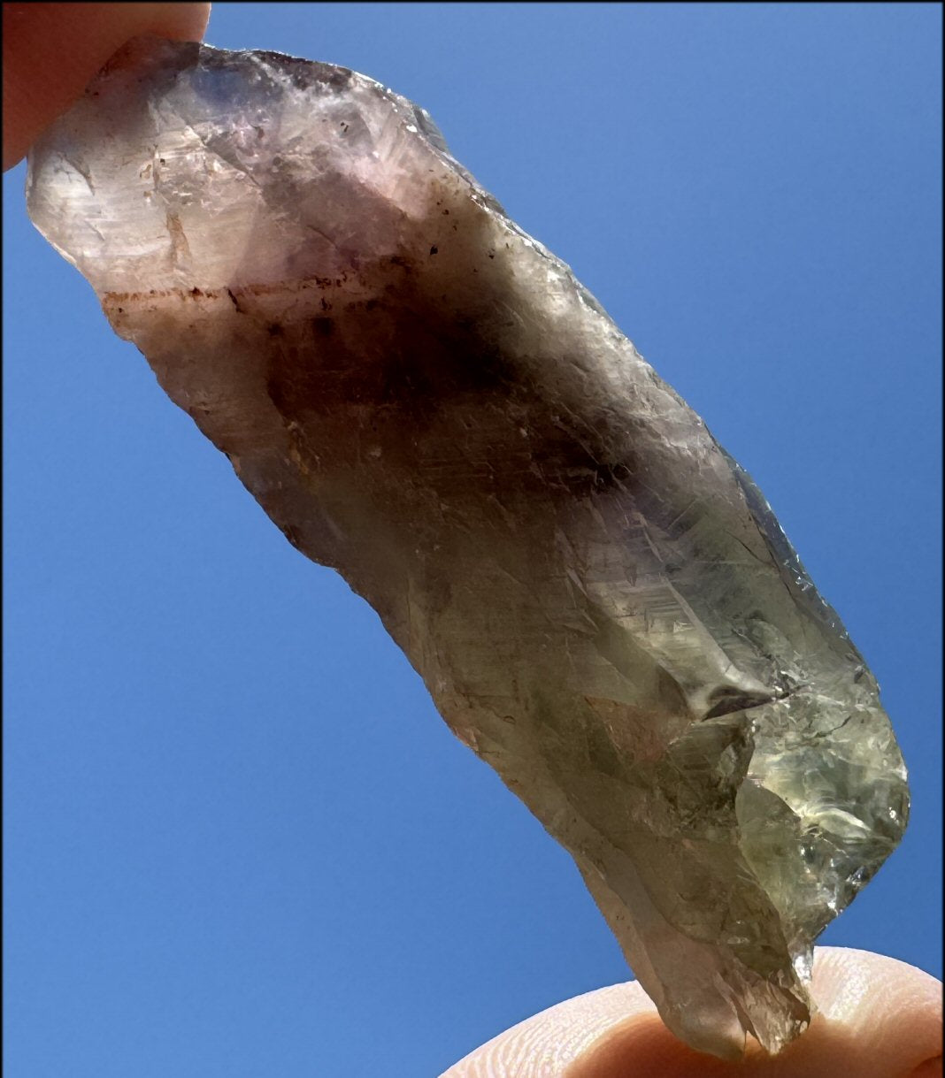 ~RARE~ Old Stock Natural Thunder Bay GREEN AMETHYST Crystal - with Synergy 20+yrs