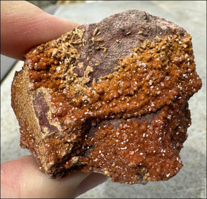 Moroccan VANADINITE Specimen with Cool Dendrites - Root Chakra, Harmony