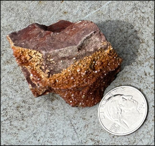 Moroccan VANADINITE Specimen with Cool Dendrites - Root Chakra, Harmony