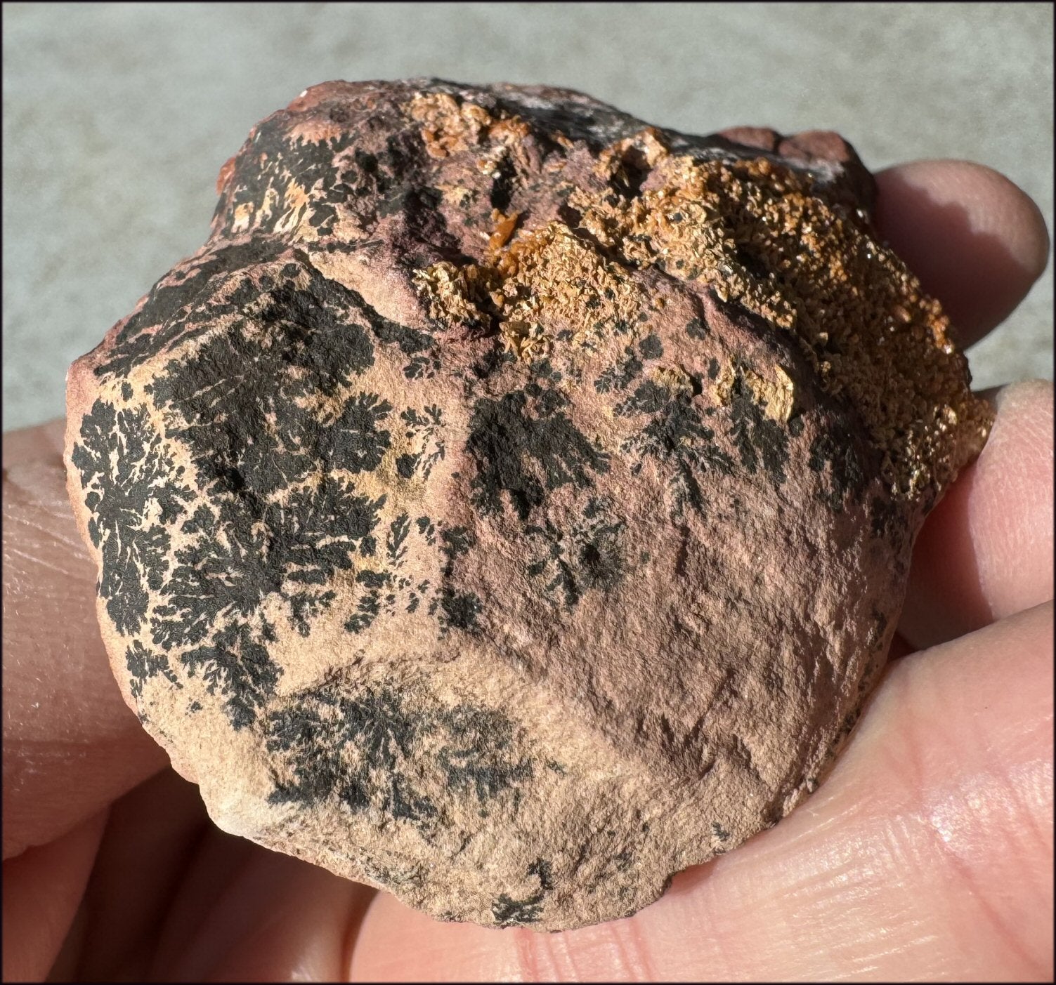 Moroccan VANADINITE Specimen with Cool Dendrites - Root Chakra, Harmony