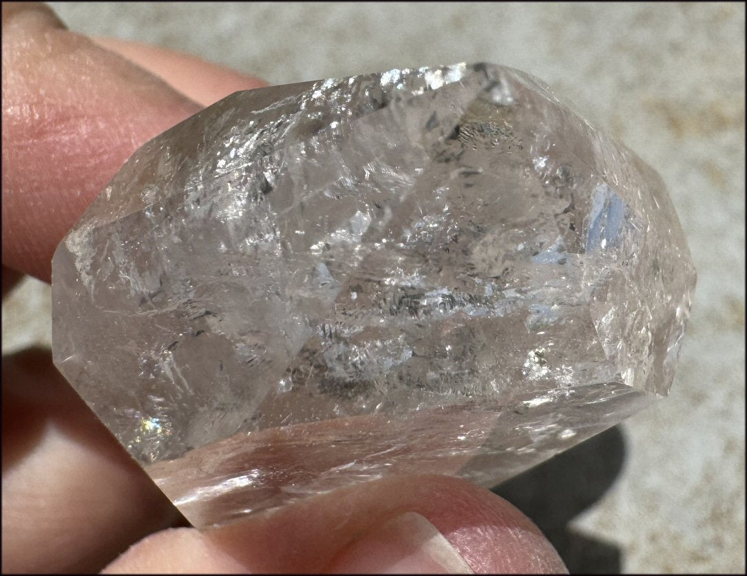 Brazilian QUARTZ Flat Vogel Style Protection Crystal - with Synergy 16+ years