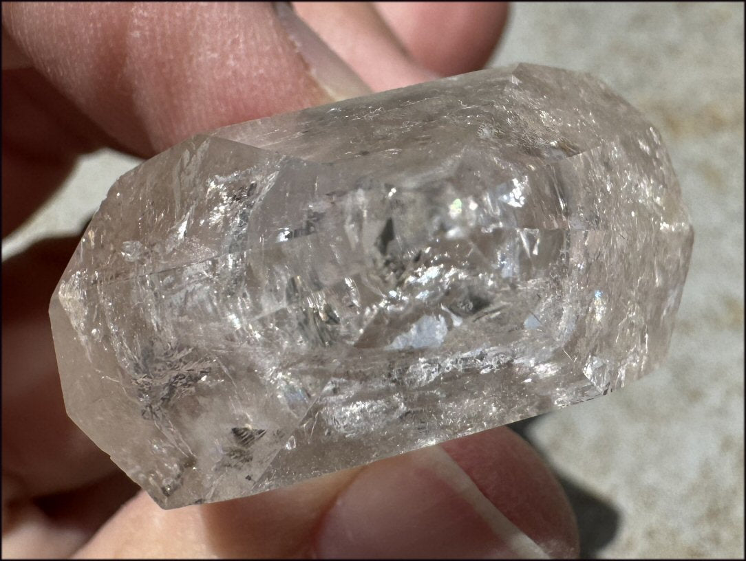 Brazilian QUARTZ Flat Vogel Style Protection Crystal - with Synergy 16+ years