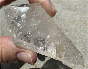 Brazilian QUARTZ Flat Vogel Style Protection Crystal - with Synergy 16+ years