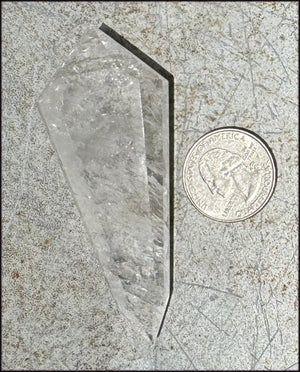 Brazilian QUARTZ Flat Vogel Style Protection Crystal - with Synergy 16+ years