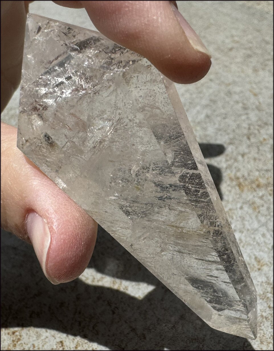 Brazilian QUARTZ Flat Vogel Style Protection Crystal - with Synergy 16+ years