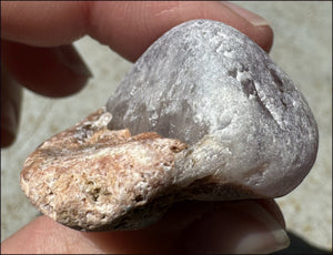 1 Pair Brazilian Window Quartz / Seer Stones - 1 Amethyst, 1 Smoky Quartz - with Synergy for 10+ years