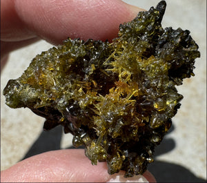 Tri-Color Zincite Crystal Specimen - 2nd Chakra, Creativity - with Synergy 23+ yrs