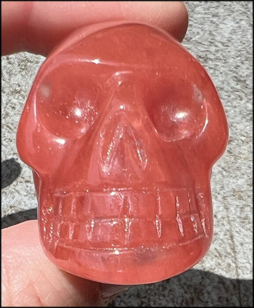 Strawberry high quality Quartz Skull new