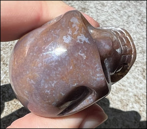 Small RAINBOW JASPER Crystal Skull - Tranquility, Third Chakra